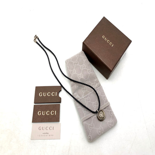 【中古品】【メンズ/レディース】 GUCCI グッチ AG925 ラウンドネック クレスト ネックレス ペンダント アクセサリー 182-240629-ｍｍ-8-izu 万代Net店