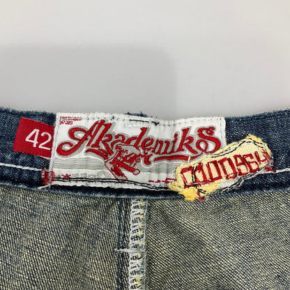 【中古品】【メンズ】 AKADEMIKS アカデミクス ヴィンテージ バギーデニムパンツ 157-260425-SS-06-iwa サイズ：42 カラー：ブルー 万代Net店