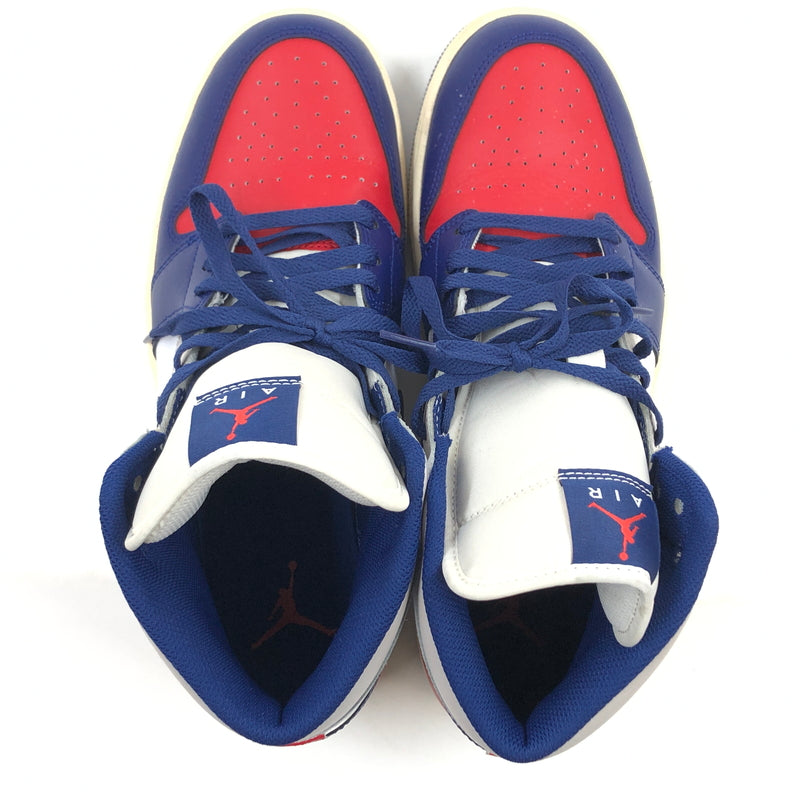 【中古品】【メンズ】 NIKE ナイキ AIR JORDAN 1 MID "RARE AIR" DQ8426-102 エアジョーダン1 ミッド レアエア スニーカー シューズ 靴 160-260720-hn-03-fur サイズ：28.5cm US10.5 カラー：ネイビー/ホワイト/レッド 万代Net店