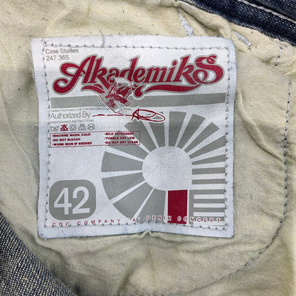 【中古品】【メンズ】 AKADEMIKS アカデミクス ヴィンテージ バギーデニムパンツ 157-260425-SS-06-iwa サイズ：42 カラー：ブルー 万代Net店