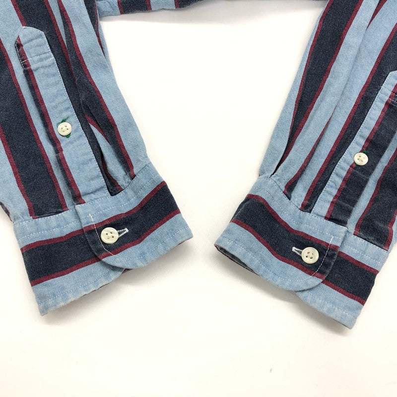 【現状渡し品】【メンズ】 TOMMY HILFIGER トミーヒルフィガー 長袖シャツ カジュアルシャツ トップス 147-250519-hn-05-fur サイズ：M カラー：ブルー系 万代Net店