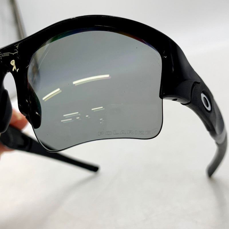 【中古品】【メンズ】 OAKLEY オークリー 12-903J FLAK JACKET XLJ BLACK IRIDIUM POLARIZED フラックジャケットXLJ ブラック イリジウム 偏光 サングラス 203-240629-mm-11-izu サイズ：63□14 133 万代Net店