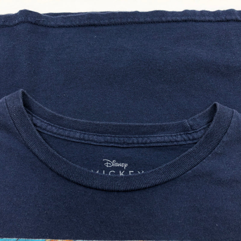 【中古品】【メンズ】 DISNEY ディズニー MICKEY MOUSE PRINT S/S TEE ミッキーマウス プリント 半袖Tシャツ トップス 146-260720-hn-06-fur サイズ：M カラー：ネイビー 万代Net店