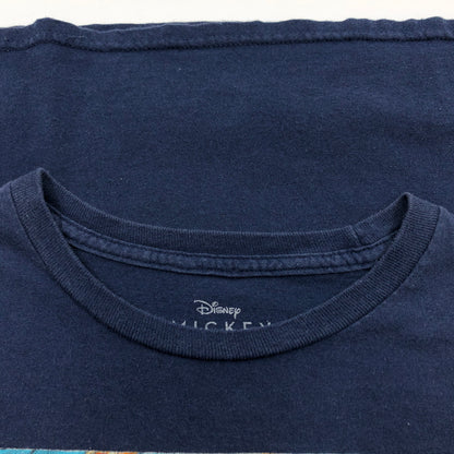 【中古品】【メンズ】 DISNEY ディズニー MICKEY MOUSE PRINT S/S TEE ミッキーマウス プリント 半袖Tシャツ トップス 146-260720-hn-06-fur サイズ：M カラー：ネイビー 万代Net店