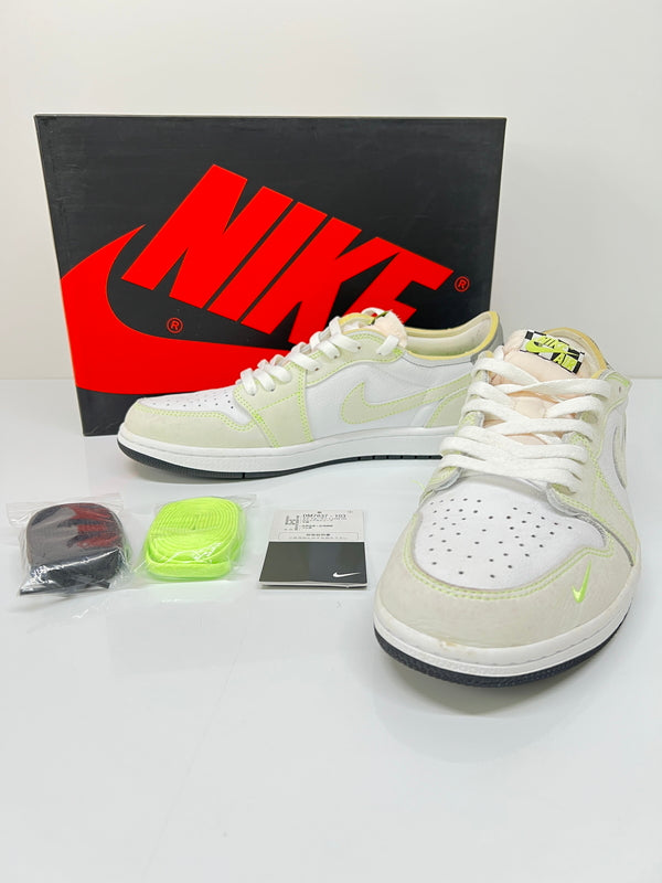 【中古品】【メンズ】 NIKE AIR JORDAN ナイキエアジョーダン AIR JORDAN 1LOW OG"GHOST GREEN"DM7837-103 エアジョーダン1ローオージーゴーストグリーン スニーカー 160-260822-YS-03-hon サイズ：28.5 カラー：WHITE/BLACK-GHOST GREEN 万代Net店