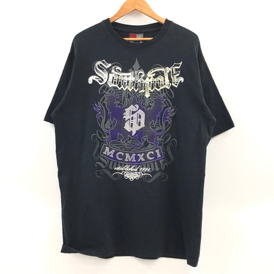 【中古品】【メンズ】 SOUTH POLE サウスポール "MCMXCI" S/S TEE 半袖Tシャツ トップス 146-260720-hn-07-fur サイズ：L カラー：ブラック 万代Net店