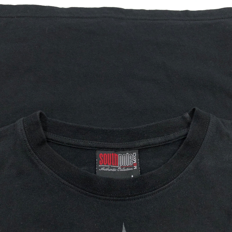 【中古品】【メンズ】 SOUTH POLE サウスポール "MCMXCI" S/S TEE 半袖Tシャツ トップス 146-260720-hn-07-fur サイズ：L カラー：ブラック 万代Net店