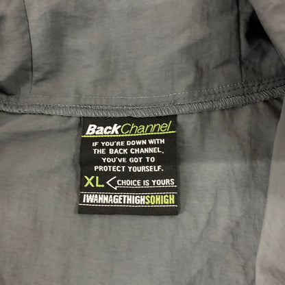 【中古品】【メンズ】 Back Channel バックチャンネル BACKCHANNEL HOODED TRACK JACKET トラック ジャケット トップス 142-240914-rk-10-tei サイズ：XL カラー：グレー 万代Net店