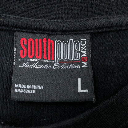 【中古品】【メンズ】 SOUTH POLE サウスポール "MCMXCI" S/S TEE 半袖Tシャツ トップス 146-260720-hn-07-fur サイズ：L カラー：ブラック 万代Net店