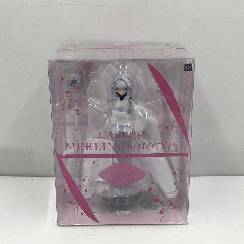 【中古美品】 ALTER Fate/Grand Order Arcade キャスター マーリン プロトタイプ 1/7 完成品フィギュア アルター 未開封 底面のテープ2箇所にはがれ跡あり 053-260703-ti-07-tagh 万代Net店