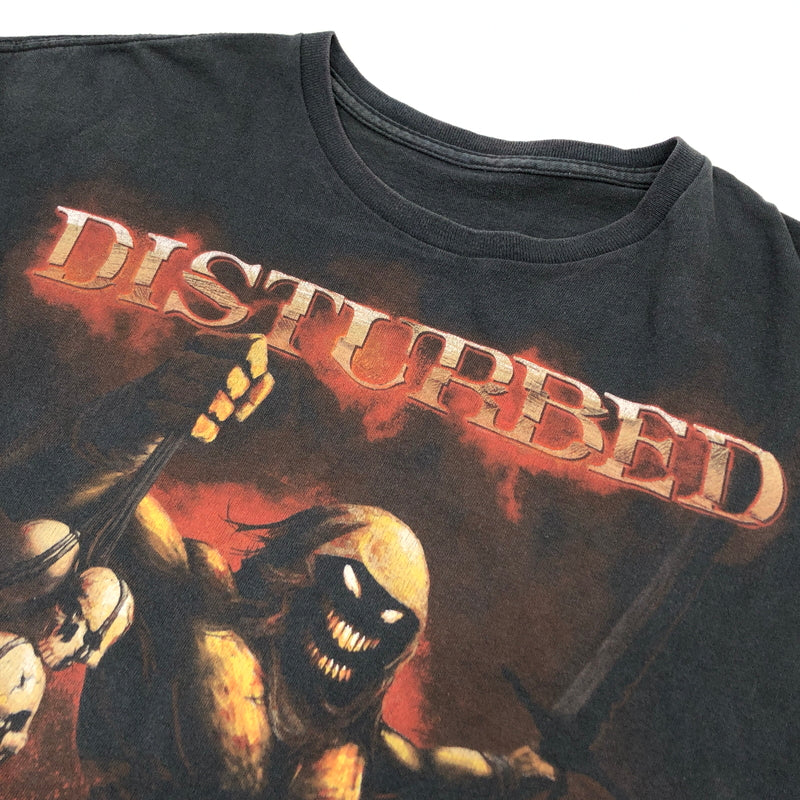 【現状渡し品】【メンズ】 DISTURBED ディスターブド 00S BAND TEE バンド 半袖Tシャツ トップス 146-260720-hn-08-fur サイズ：不明 カラー：ブラック 万代Net店