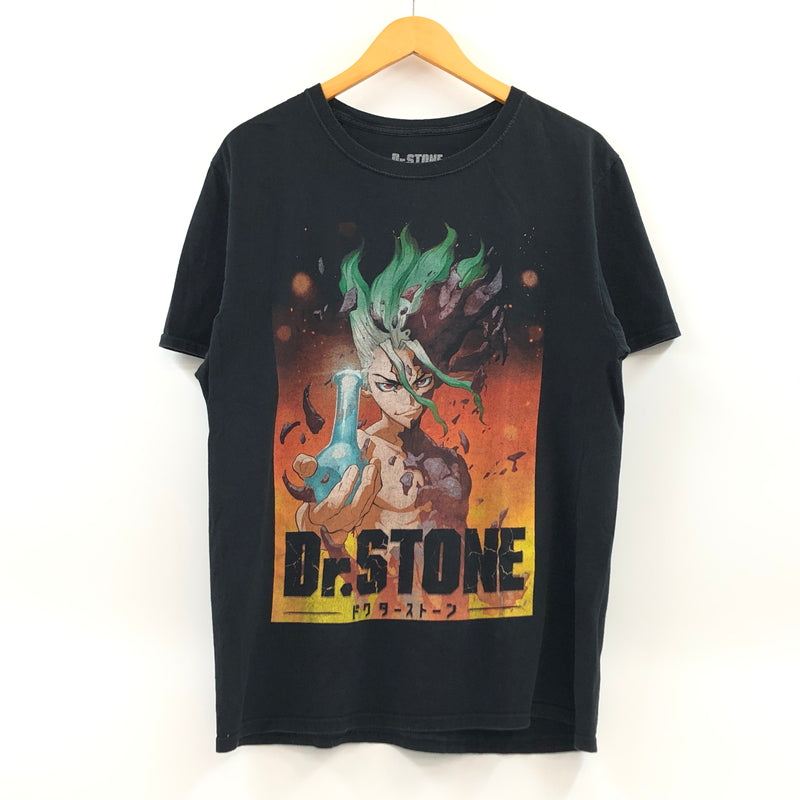 【中古品】【メンズ】 DR.STONE ドクターストーン ”石神 千空” PRINT S/S TEE プリント 半袖Tシャツ トップス 146-260720-hn-09-fur サイズ：L カラー：ブラック 万代Net店