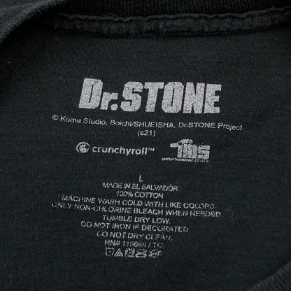 【中古品】【メンズ】 DR.STONE ドクターストーン ”石神 千空” PRINT S/S TEE プリント 半袖Tシャツ トップス 146-260720-hn-09-fur サイズ：L カラー：ブラック 万代Net店