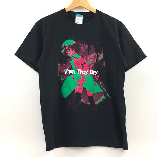 【中古品】【メンズ】 ひぐらしのなく頃に 竜宮レナ S/S TEE 半袖Tシャツ トップス 146-260720-hn-11-fur サイズ：M カラー：ブラック 万代Net店