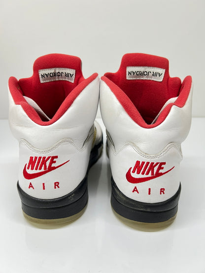 【中古品】【メンズ】 NIKE ナイキ AIR JORDAN 5 RETRO FIRE RED DA1911-102 エアジョーダン5レトロファイアレッド スニーカー 靴 160-260822-YS-05-hon サイズ：27.5 カラー：TRUE WHITE/FIRE RED-BLACK 万代Net店