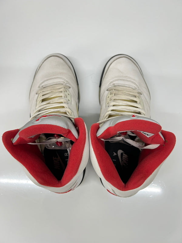 【中古品】【メンズ】 NIKE ナイキ AIR JORDAN 5 RETRO FIRE RED DA1911-102 エアジョーダン5レトロファイアレッド スニーカー 靴 160-260822-YS-05-hon サイズ：27.5 カラー：TRUE WHITE/FIRE RED-BLACK 万代Net店