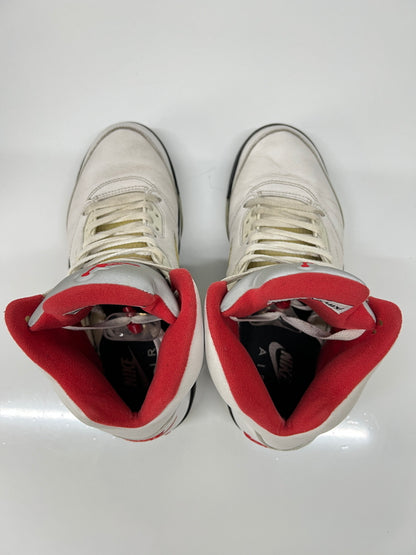 【中古品】【メンズ】 NIKE ナイキ AIR JORDAN 5 RETRO FIRE RED DA1911-102 エアジョーダン5レトロファイアレッド スニーカー 靴 160-260822-YS-05-hon サイズ：27.5 カラー：TRUE WHITE/FIRE RED-BLACK 万代Net店