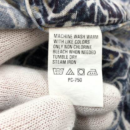 【中古品】【メンズ】 VAN HEUSEN STUDIO ヴァン・ヒューゼン スタジオ 総柄 S/S SHIRT 半袖シャツ カジュアルシャツ トップス 146-260720-hn-12-fur サイズ：XL カラー：ブルー系 万代Net店