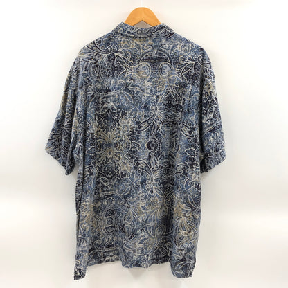 【中古品】【メンズ】 VAN HEUSEN STUDIO ヴァン・ヒューゼン スタジオ 総柄 S/S SHIRT 半袖シャツ カジュアルシャツ トップス 146-260720-hn-12-fur サイズ：XL カラー：ブルー系 万代Net店