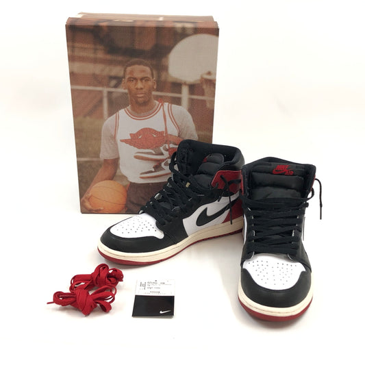 【中古品】【メンズ】 NIKE ナイキ AIR JORDAN 1 RETRO HIGH OG "BLACK TOE REIMAGINED" DZ5485-106 エアジョーダン1 レトロ ハイ OG スニーカー シューズ 靴 160-260722-hn-01-fur サイズ：27.5cm US9.5 カラー：レッド/ホワイト/ブラック 万代Net店
