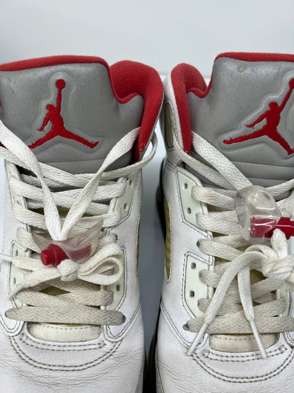 【中古品】【メンズ】 NIKE ナイキ AIR JORDAN 5 RETRO FIRE RED DA1911-102 エアジョーダン5レトロファイアレッド スニーカー 靴 160-260822-YS-05-hon サイズ：27.5 カラー：TRUE WHITE/FIRE RED-BLACK 万代Net店