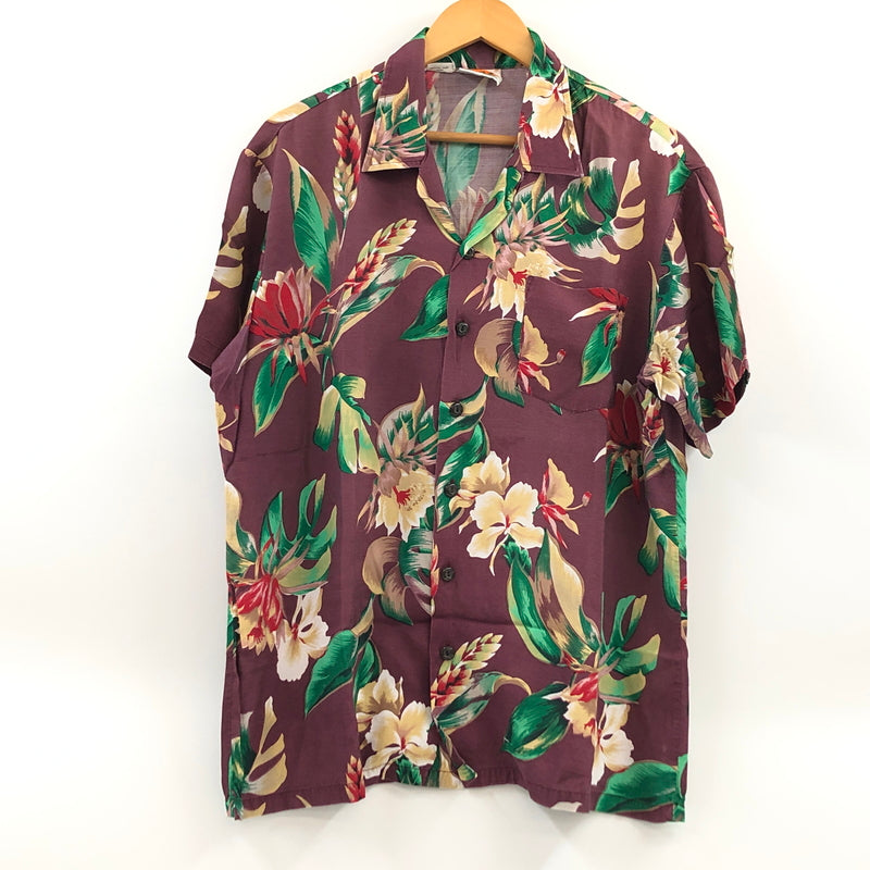 【中古品】【メンズ】 KENNINGTON ケニントン S/S ALOHA RAYON SHIRT 半袖 アロハ レーヨンシャツ カジュアルシャツ トップス 146-260722-hn-02-fur サイズ：L カラー：ブラウン系 万代Net店