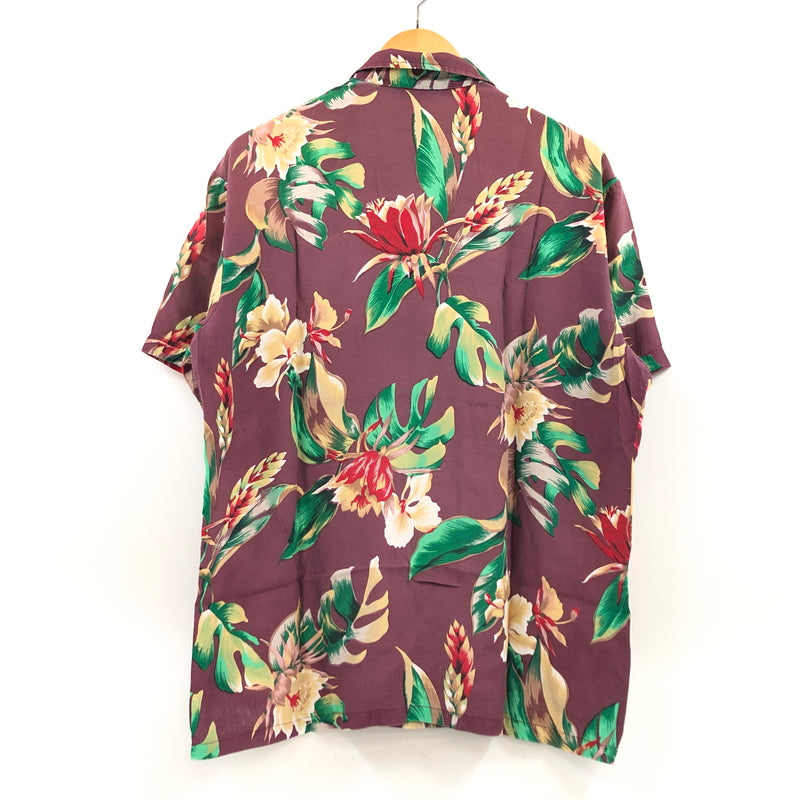 【中古品】【メンズ】 KENNINGTON ケニントン S/S ALOHA RAYON SHIRT 半袖 アロハ レーヨンシャツ カジュアルシャツ トップス 146-260722-hn-02-fur サイズ：L カラー：ブラウン系 万代Net店