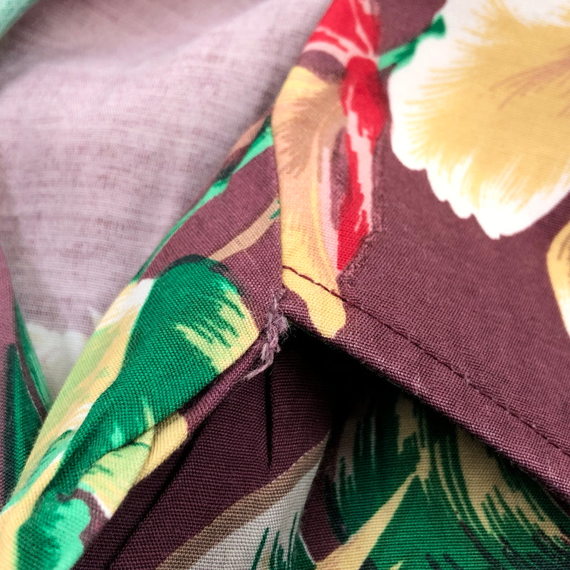 【中古品】【メンズ】 KENNINGTON ケニントン S/S ALOHA RAYON SHIRT 半袖 アロハ レーヨンシャツ カジュアルシャツ トップス 146-260722-hn-02-fur サイズ：L カラー：ブラウン系 万代Net店