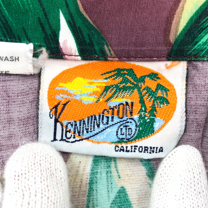 【中古品】【メンズ】 KENNINGTON ケニントン S/S ALOHA RAYON SHIRT 半袖 アロハ レーヨンシャツ カジュアルシャツ トップス 146-260722-hn-02-fur サイズ：L カラー：ブラウン系 万代Net店
