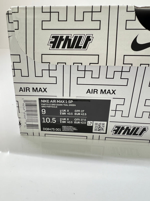 【中古品】【メンズ】 KASINA NIKE カシナ ナイキ AIR MAX 1 SP DQ8475-001 エアマックス1 SP スニーカー 靴 160-260822-YS-06-hon サイズ：27 カラー：PARTICLE GREY/DARK TEAL GREEN 万代Net店