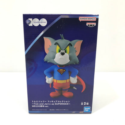 【中古美品】 トムとジェリー フィギュアコレクション ～Tom and Jerry as SUPERMAN～ WB100周年ver. 2種セット プライズ品 未開封 039-260707-ti-03-tag 万代Net店
