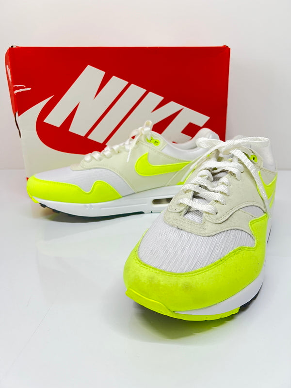 【中古品】【メンズ】 NIKE ナイキ W AIR MAX 1 VOLT SUEDE DZ2628-100 ウィメンズエアマックス1ボルトスエード スニーカー 靴 160-260822-YS-08-hon サイズ：29 カラー：WHITE/VOLT-SEA GLASS-BLACK 万代Net店