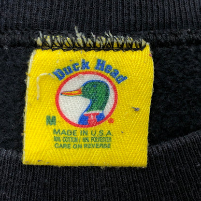 【中古品】【メンズ】 DUCK HEAD ダックヘッド LOGO SWEATSHIRT ロゴ スウェットシャツ トレーナー 長袖 トップス 146-260502-hn-01-fur サイズ：M カラー：ブラック 万代Net店