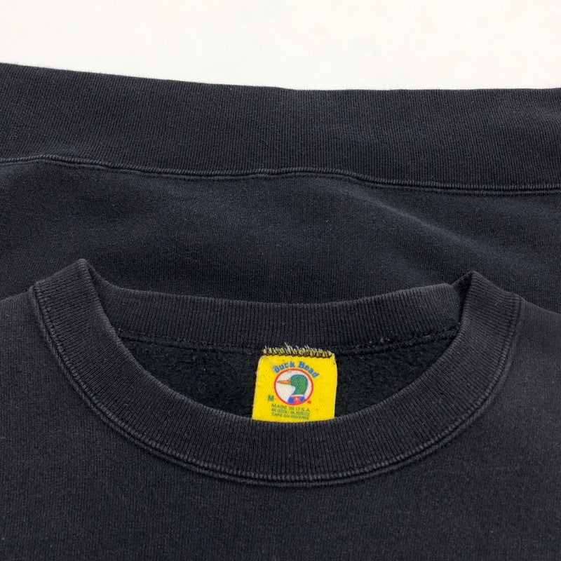 【中古品】【メンズ】 DUCK HEAD ダックヘッド LOGO SWEATSHIRT ロゴ スウェットシャツ トレーナー 長袖 トップス 146-260502-hn-01-fur サイズ：M カラー：ブラック 万代Net店