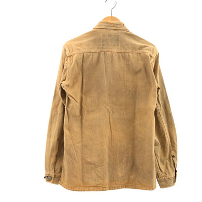 【ジャンク品】【メンズ】 SUGAR CANE シュガーケーン WORK SHIRT 241 ワークシャツ カジュアルシャツ 長袖 トップス 145-260205-hn-03-fur サイズ：36 カラー：ライトブラウン系 万代Net店