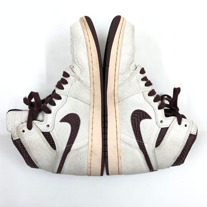 【中古品】【メンズ】 NIKE ナイキ × A MA MANIERE アママニエール AIR JORDAN 1 RETRO HIGH OG DO7097-100 エアジョーダン1 レトロ ハイ OG スニーカー シューズ 靴 160-261014-hn-01-fur サイズ：27.5cm US9.5 カラー：セイル/バーガンティ 万代Net店