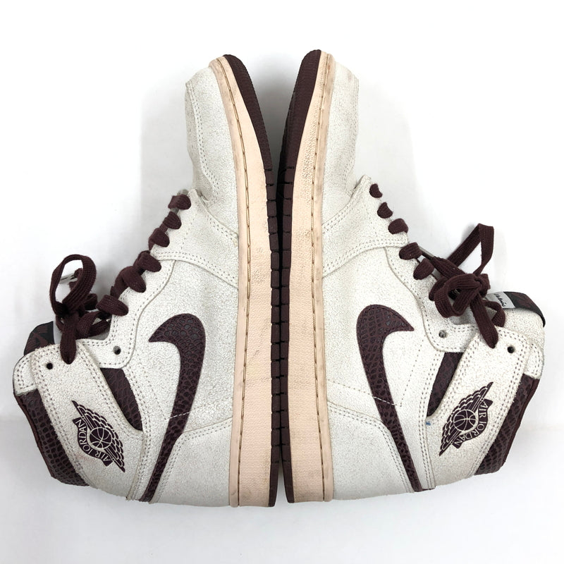 【中古品】【メンズ】 NIKE ナイキ × A MA MANIERE アママニエール AIR JORDAN 1 RETRO HIGH OG DO7097-100 エアジョーダン1 レトロ ハイ OG スニーカー シューズ 靴 160-261014-hn-01-fur サイズ：27.5cm US9.5 カラー：セイル/バーガンティ 万代Net店