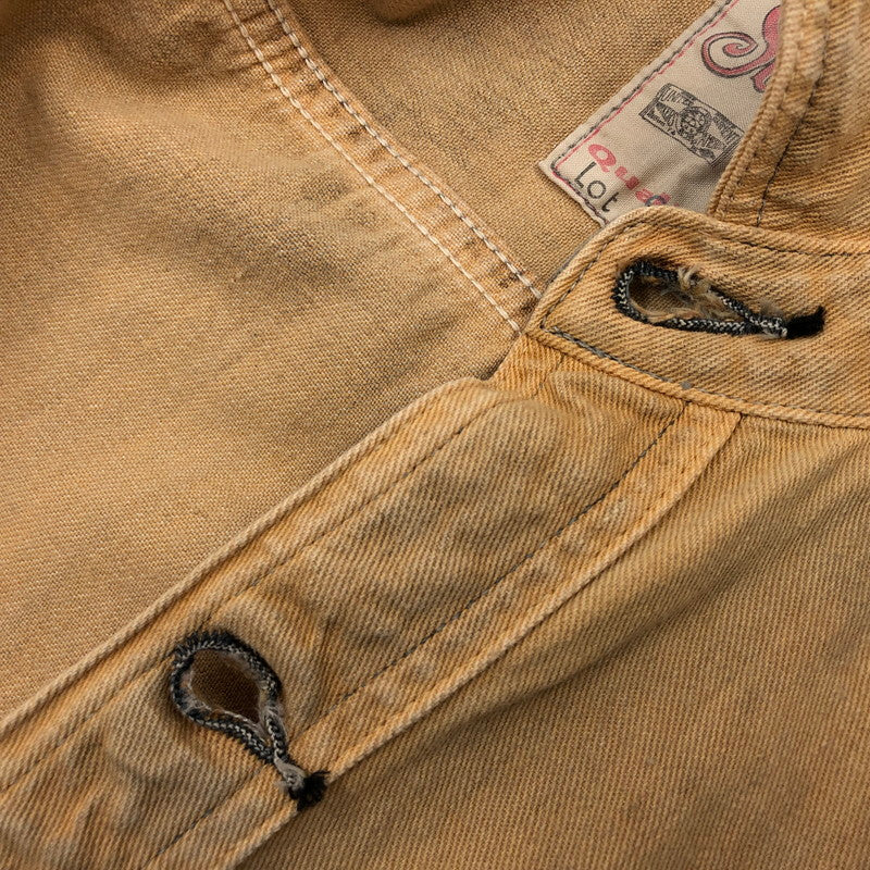 【ジャンク品】【メンズ】 SUGAR CANE シュガーケーン WORK SHIRT 241 ワークシャツ カジュアルシャツ 長袖 トップス 145-260205-hn-03-fur サイズ：36 カラー：ライトブラウン系 万代Net店