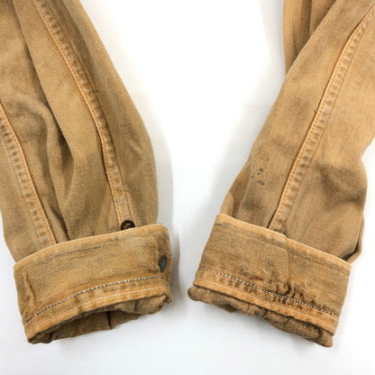 【ジャンク品】【メンズ】 SUGAR CANE シュガーケーン WORK SHIRT 241 ワークシャツ カジュアルシャツ 長袖 トップス 145-260205-hn-03-fur サイズ：36 カラー：ライトブラウン系 万代Net店