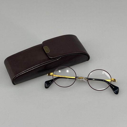 【中古品】【メンズ/レディース】 G4 old&new 1668 一山メガネフレーム 43□22-142 ケース付き 203-251215-WA-09-iwa カラー：ブラウン系 ゴールド ブラック 万代Net店