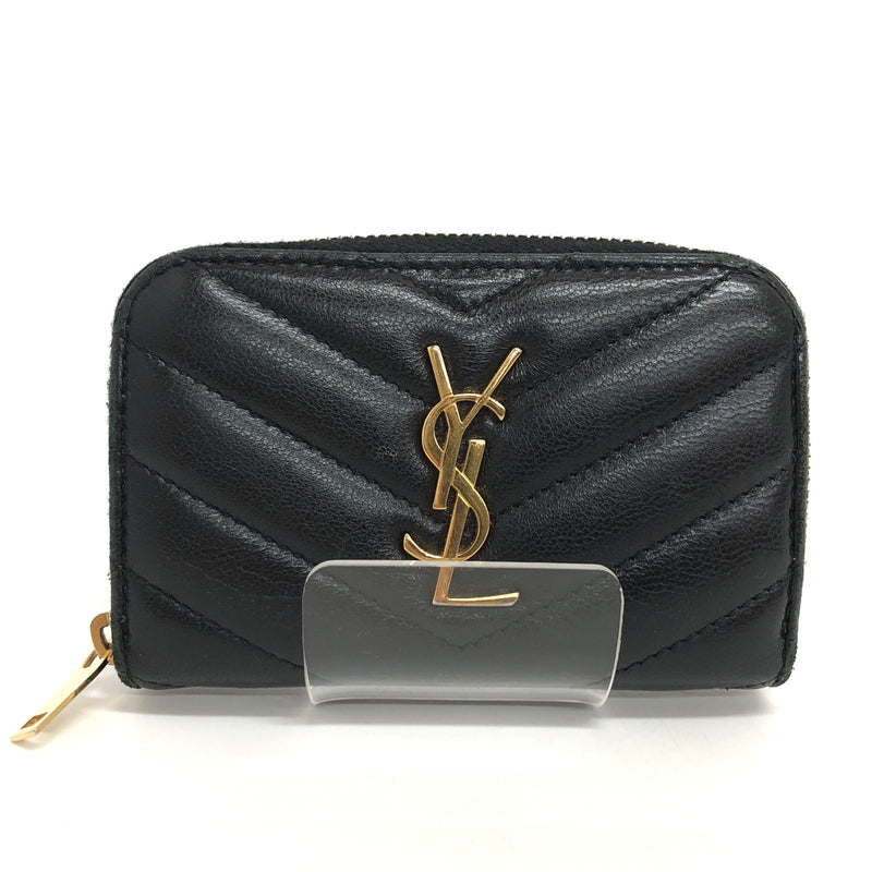 【現状渡し品】【レディース】 SAINT LAURENT サンローラン 753788 AAA44 コインケース 小銭入れ ミニ財布 180-260722-rs-02-fur カラー：ブラック 万代Net店