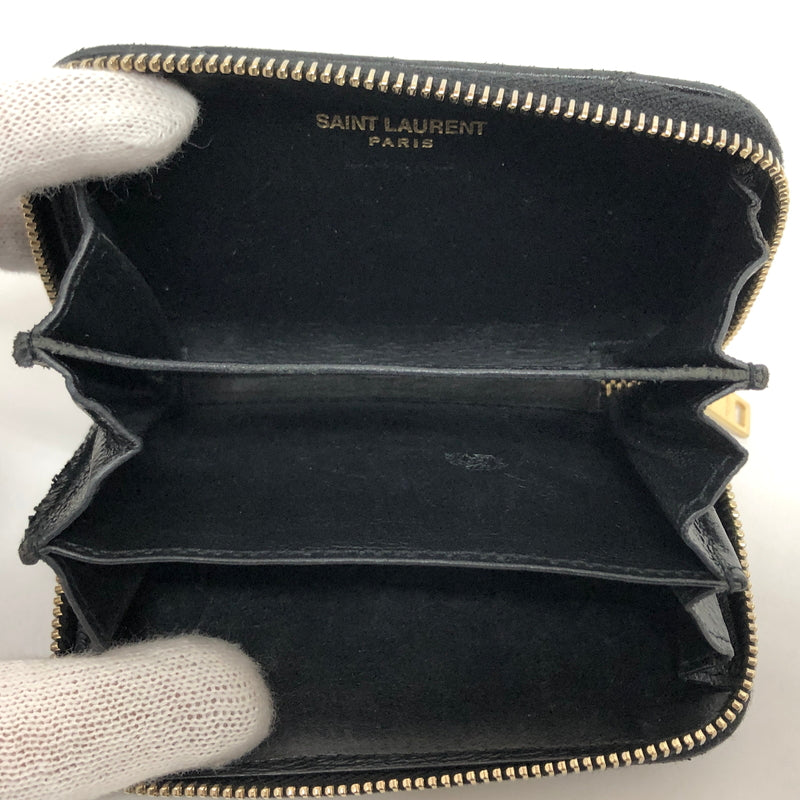【現状渡し品】【レディース】 SAINT LAURENT サンローラン 753788 AAA44 コインケース 小銭入れ ミニ財布 180-260722-rs-02-fur カラー：ブラック 万代Net店