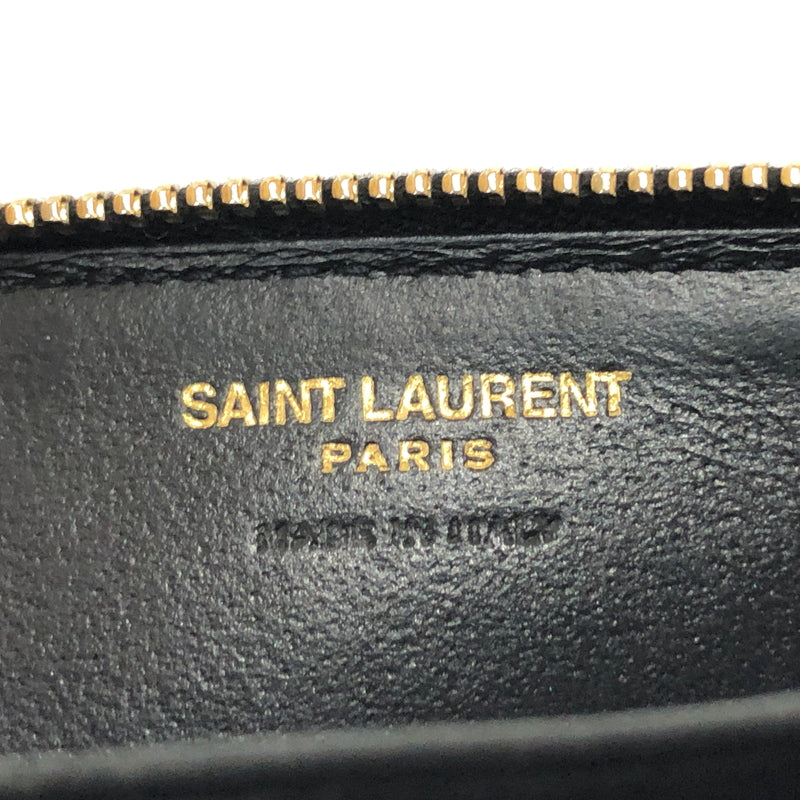 【現状渡し品】【レディース】 SAINT LAURENT サンローラン 753788 AAA44 コインケース 小銭入れ ミニ財布 180-260722-rs-02-fur カラー：ブラック 万代Net店
