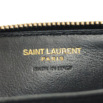 【現状渡し品】【レディース】 SAINT LAURENT サンローラン 753788 AAA44 コインケース 小銭入れ ミニ財布 180-260722-rs-02-fur カラー：ブラック 万代Net店