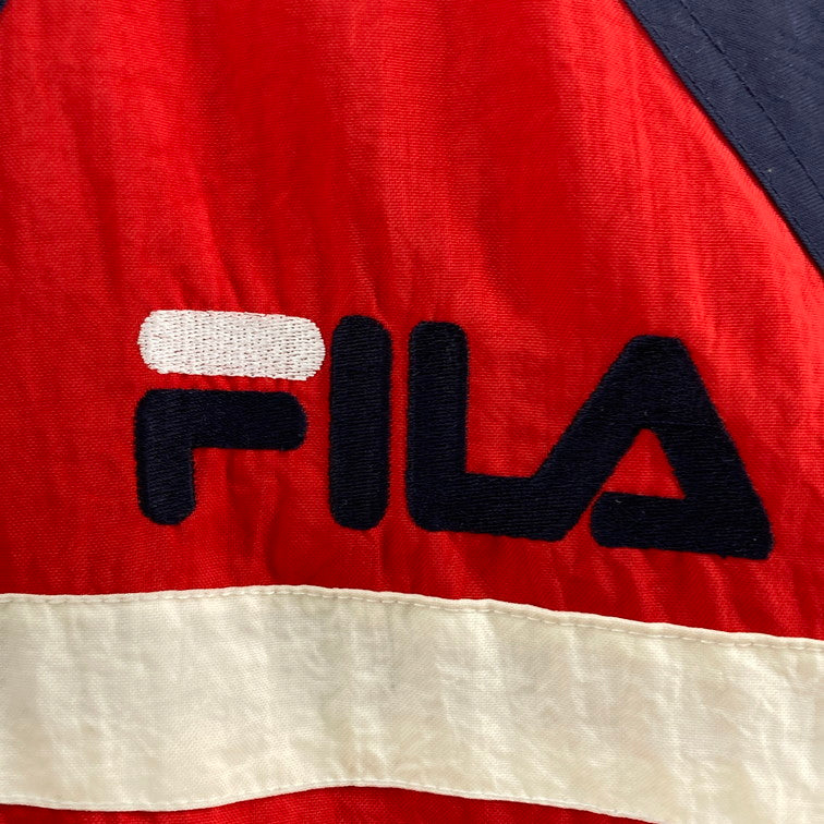 【中古品】【メンズ】 FILA フィラ 90S PUFFY JACKET アウター 146-260122-WA-01-iwa サイズ：不明 カラー：ネイビー レッド ホワイト 万代Net店