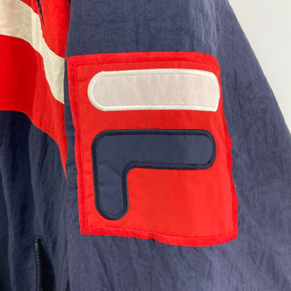 【中古品】【メンズ】 FILA フィラ 90S PUFFY JACKET アウター 146-260122-WA-01-iwa サイズ：不明 カラー：ネイビー レッド ホワイト 万代Net店