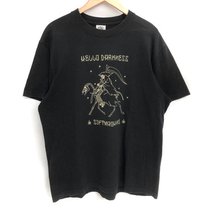 【現状渡し品】【メンズ】 Softmachine ソフトマシーン Darkness Tee 半袖 Tシャツ トップス 142-260206-rs-03-fur サイズ：L カラー：ブラック 万代Net店