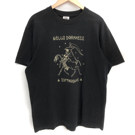 【現状渡し品】【メンズ】 Softmachine ソフトマシーン Darkness Tee 半袖 Tシャツ トップス 142-260206-rs-03-fur サイズ：L カラー：ブラック 万代Net店