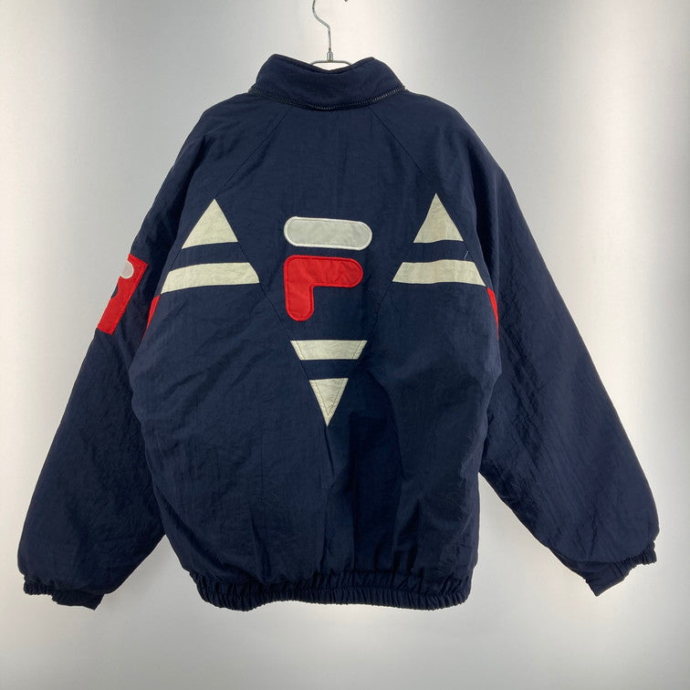 【中古品】【メンズ】 FILA フィラ 90S PUFFY JACKET アウター 146-260122-WA-01-iwa サイズ：不明 カラー：ネイビー レッド ホワイト 万代Net店