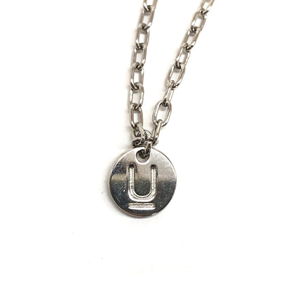 【中古品】【メンズ/レディース】 UNDERCOVER アンダーカバー U LOGO NECKLACE UP1F4N01 ロゴ ネックレス シルバー 925 アクセサリー 192-260722-rs-03-fur カラー：シルバー 万代Net店